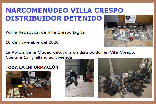 NARCOMENUDEO VILLA CRESPO